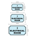 Notched Standard Electrical Room Wall or Door Sign | Facilities and Rooms Sign
