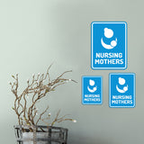 Portrait Round Plus Nursing Mothers Wall or Door Sign | Baby Rooms Signage