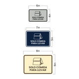 Signs ByLITA Classic Framed Solo Comida para llevar Door or Wall Sign
