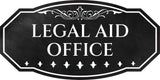 Victorian Plus Legal Aid Office Wall or Door Sign | Legal and Courtroom Decoration