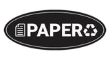 Signs ByLITA Oval Paper Sign - Laser-Engraved Lettering | Durable ABS Plastic | Vibrant Colors | Powerful Foam Tape