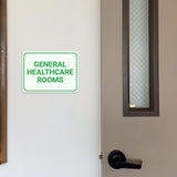 Classic Framed Plus General Healthcare Rooms Door or Wall Sign | Hygiene and Safety Signage