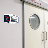 Fancy Plus No Cell Phone Use Please Wall or Door Sign | No Cell Phone Signs - Sign