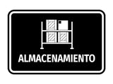 Signs ByLITA Classic Framed Almacenamiento vector Durable Sign | Easy Installation | Elegant Design Wall or Door Sign