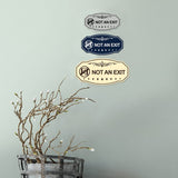 Victorian NOT an EXIT (Running Man) Wall or Door Sign