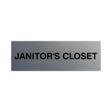 Basic Janitor's Closet Door/Wall Sign (Multipack)