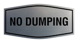 Signs ByLITA Fancy No Dumping Sign - Take Trash Away | Durable Material | Easy Installation Wall or Door Sign
