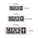 Standard Plus Men's Changing Room and Ladies Changing Room (2 Pack) Wall or Door Sign | Office Public Signage