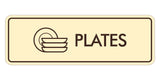 Signs ByLITA Standard Plates Door or Wall Sign Easy Installation | Durable Construction | Kitchen Essentials | Hygiene | AirBnB Signs