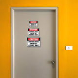 Classic Framed Plus Caution: Confined Space – Entry by Permit Only Door or Wall Sign | Miscellaneous Warning Signs - Industrial & Construction