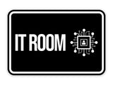 Classic Framed IT Room Wall or Door Sign