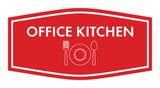 Signs ByLITA Fancy Office Kitchen Vector Sign - Kitchen Signs | Durable Material | Easy Installation Wall or Door Sign