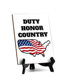 Patriotic Home & Office Decor Table Sign with Acrylic Stand (6x8“)