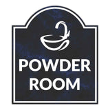 Powder Room' Headstone ? Wall/Door Restroom & Hygiene Sign