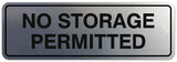 Signs ByLITA Standard No Storage Permitted Sign - Easy Installation | Durable Wall or Door