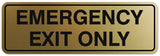 Signs ByLITA Standard Emergency Exit Only Sign - Easy Installation | Durable Wall or Door