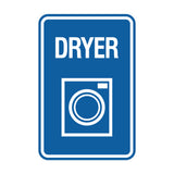 Signs ByLITA Portrait Round Dryer Wall or Door Sign