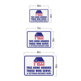 Classic Framed Plus This Home Honors Those Who Serve: A Veteran Resides Here Door or Wall Sign | 2nd Amendment Protection