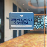 Classic Framed Plus Surveillance Cameras in Hallways Door or Wall Sign | Surveillance & Alarm Systems