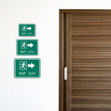 Classic Framed Plus Exit - مخرج Door or Wall Sign | Bilingual General Signs - Arabic