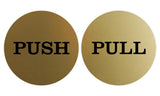 2" Round Push Pull Door Signs (Multipacks)