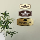 Signs ByLITA Fancy Pantry and Dry Food Storage Decoration Wall or Door Sign