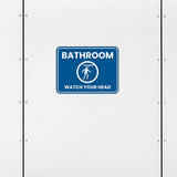 Classic Framed Plus Bathroom Watch Your Head Door or Wall Sign | Boats & Yachts Signage