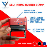 Vivid Stamp Focus On This (arrow) Self-Inking Rubber Stamps Teachers And Schools | Motivational Stamps For Children | Re-inkable Ink Pad
