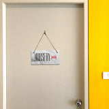 Nursery 5x10 Hanging Plus Wall or Door Sign | Rustic Twine | Range of Vibrant Decor Styles | Room Signs For Home and Business