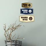 Fancy Marina Office Wall or Door Sign