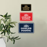 Signs ByLITA Classic Framed Good Job Pooping Wall or Door Sign