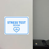 Classic Framed Plus Stress Test Room Door or Wall Sign | Hygiene and Safety Signage