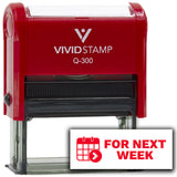 Vivid Stamp For Next Week Self-Inking Rubber Stamp Self-Inking Rubber Stamps Teachers And Schools | Motivational Stamps For Children | Re-inkable Ink Pad