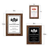 MVP (Most Valuable Player) Customizable Award Plaque | Easel Mount Option | Achievement and Recognition Personalizable Plaques
