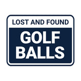 Classic Framed Lost And Found Golf Balls Wall or Door Sign