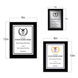 Cricket Customizable Black Frame Wooden Award Plaque | Easel Mount Option | Achievement and Recognition Personalizable Plaques | Sports Award