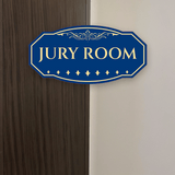 Victorian Plus Jury Room Wall or Door Sign | Legal and Courtroom Decoration