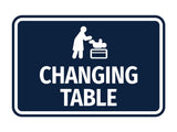 Signs ByLITA Classic Framed Changing Table Wall or Door Sign