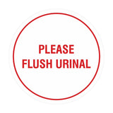 Circle Public Restrooms Wall or Door Sign