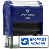 All Quality Zero-Waste Packaging Self-Inking Rubber Stamp