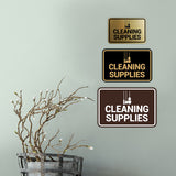 Signs ByLITA Classic Framed Cleaning Supplies Wall or Door Sign