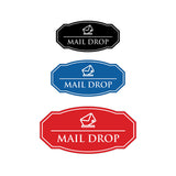 Signs ByLITA Victorian Mail Drop Durable ABS Plastic | Laser Engraved | Easy Installation | Elegant Design Wall or Door Sign