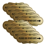 Signs ByLITA Designer Please Use Other Gate Wall or Door Sign (Multipacks)