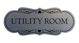 Signs ByLITA Designer Utility Room Wall or Door Sign