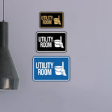 Classic Framed Utility Room Wall or Door Sign