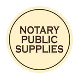 Signs ByLITA Circle Notary Public Supplies Wall or Door Sign