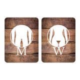 Portrait Round Plus - Fun Rude Restroom Wall or Door Sign | Fun Restroom Sign