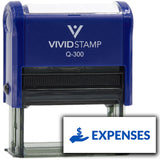 Vivid Stamp Expenses Self-Inking Rubber Stamps Teachers And Schools | Motivational Stamps For Children | Re-inkable Ink Pad