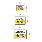 Classic Framed Plus Exposed Moving Parts – Keep Clear Door or Wall Sign | Miscellaneous Warning Signs - Industrial & Construction