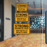 Classic Framed Plus Strong Magnetic Field – Keep Metallic Objects Away Door or Wall Sign | Miscellaneous Warning Signs - Industrial & Construction